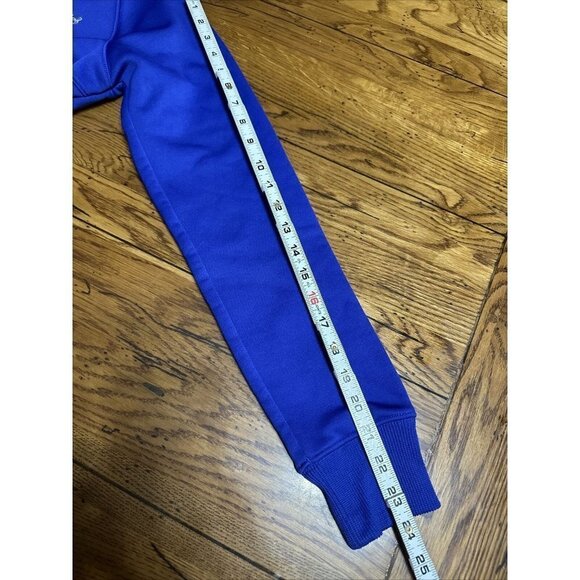 Under Armour C45 Hoodie Blue Coldgear Hooded Full Zip Fleece Sweatshirt - Picture 5 of 7